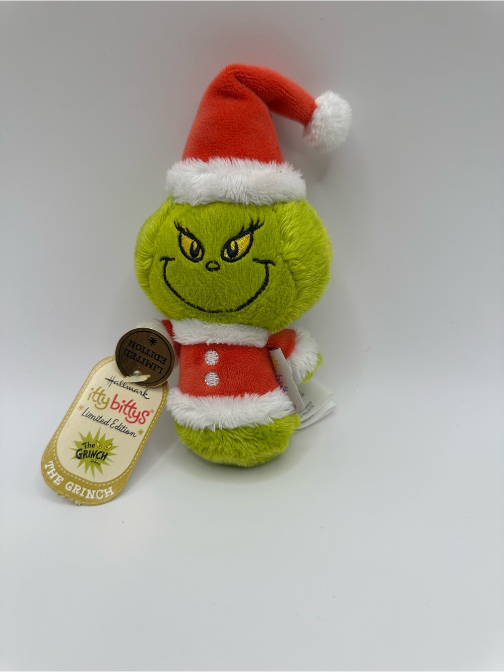 Hallmark Grinch Itty Bittys Plush - Lime Green & Red